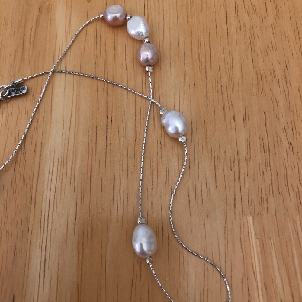 {{SOLD}} EUC 925 Passage to Israel Pearl Necklace - Picture 8 of 12